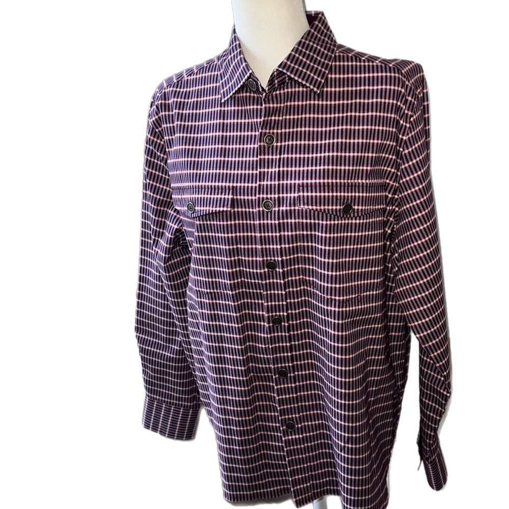 NWOT Con.Struct Engineered Goods Flannel Button Down Lined Shaket Jacket L